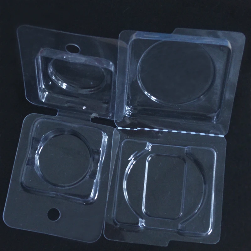 50pcs Empty Eyeshadow Plastic Bottle Clamshell Packaging For Eye shadow Case Plastic Jar Cosmetic Containers Makeup Storage Box