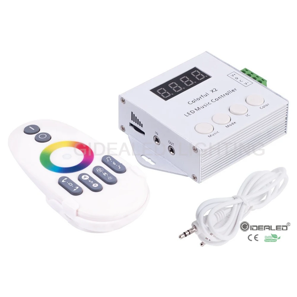 Controle touch remoto compatível com ws2812b, controle de música e luz rgb para ws2812b ws2811/ws2812