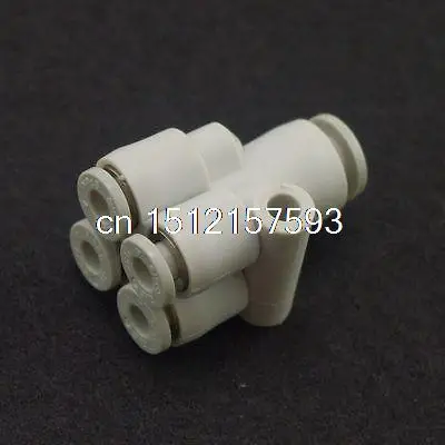 LOT5 Tube Push In Reducer Connector Double Branch Y Union Replace SMC KQ2UD04-06