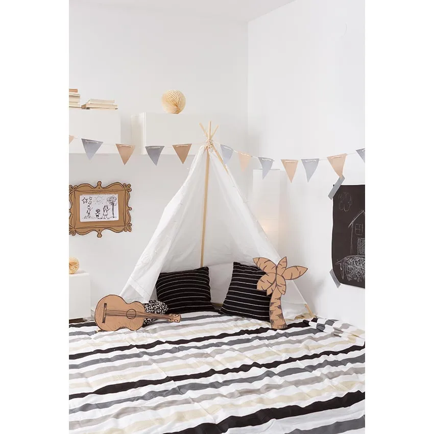 

Indoor Room White Wall Baby Shower Backdrop Photography Printed Tent Guitar Flags Boy Kids Birthday Party Photo Booth Background