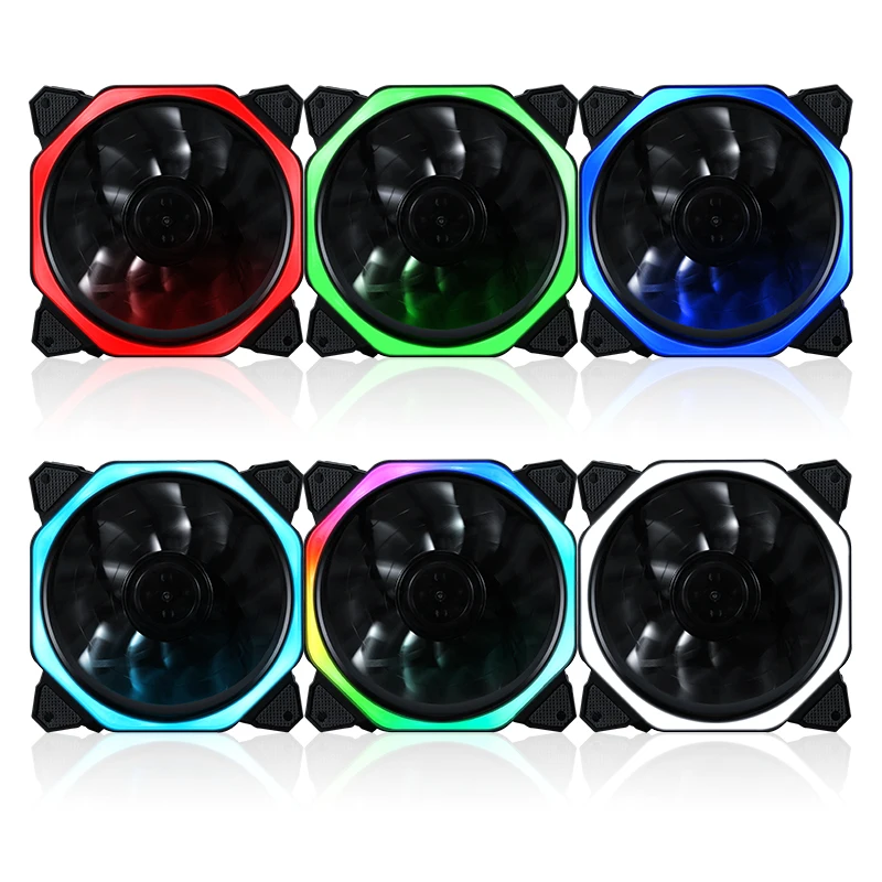 Pwm Cpu Rgb Fan 120 Mm Fan Computer Pc Case Fan Rgb Passen Led Fan Speed 120 Mm Stille Afstandsbediening computer Cooler Cooling Rgb Case Fans