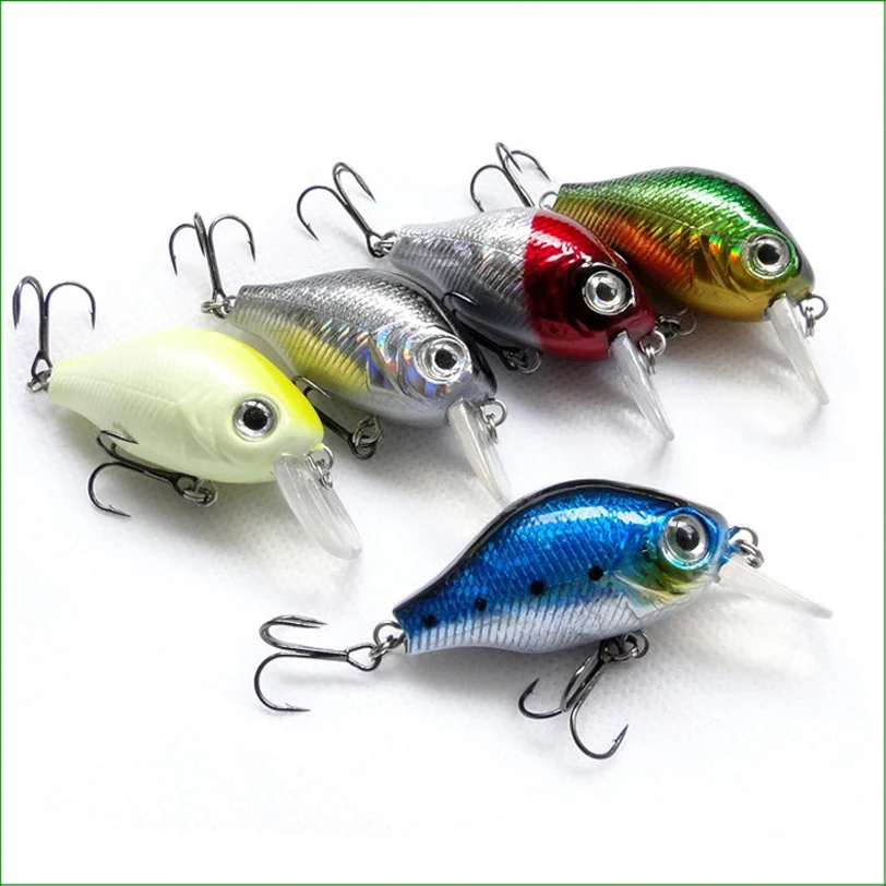

Multicolor Crankbait Fishing Lure 55mm/8g/1m Artificial Crank Hard Bait Topwater Minnow Fishing Wobblers L005B