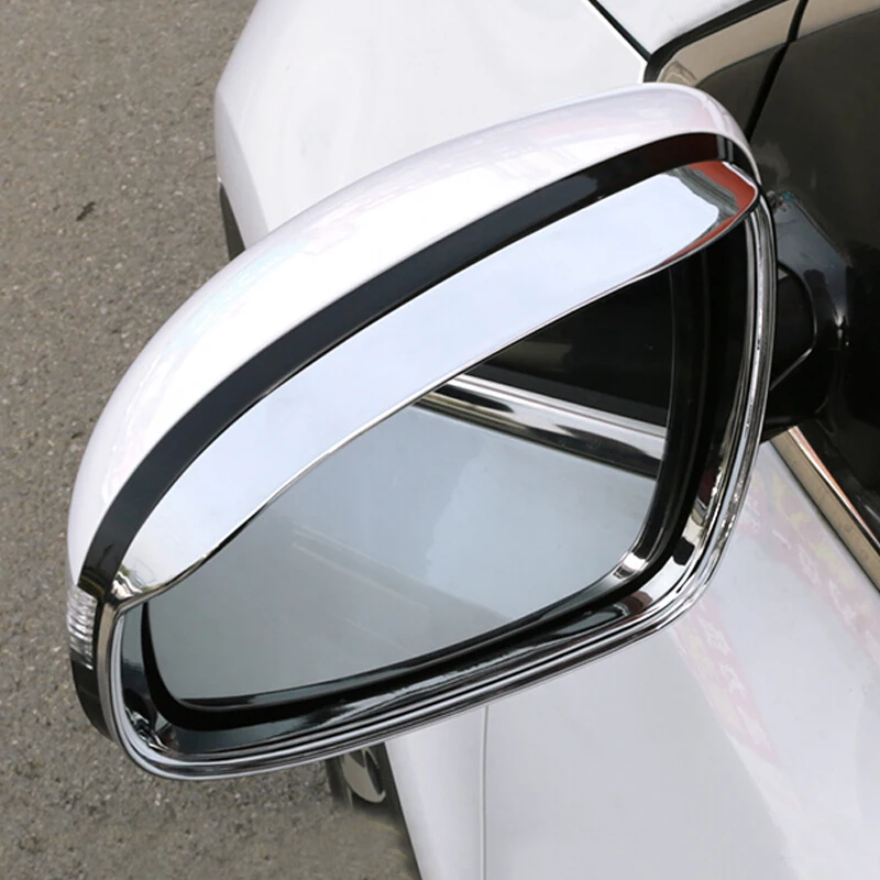 For KIA Sportage 4 QL Kx5 2016 2017 ABS Chrome Car Rearview Mirror Rain Eyebrow Frame Cover Trim styling Auto Accessories 2pcs