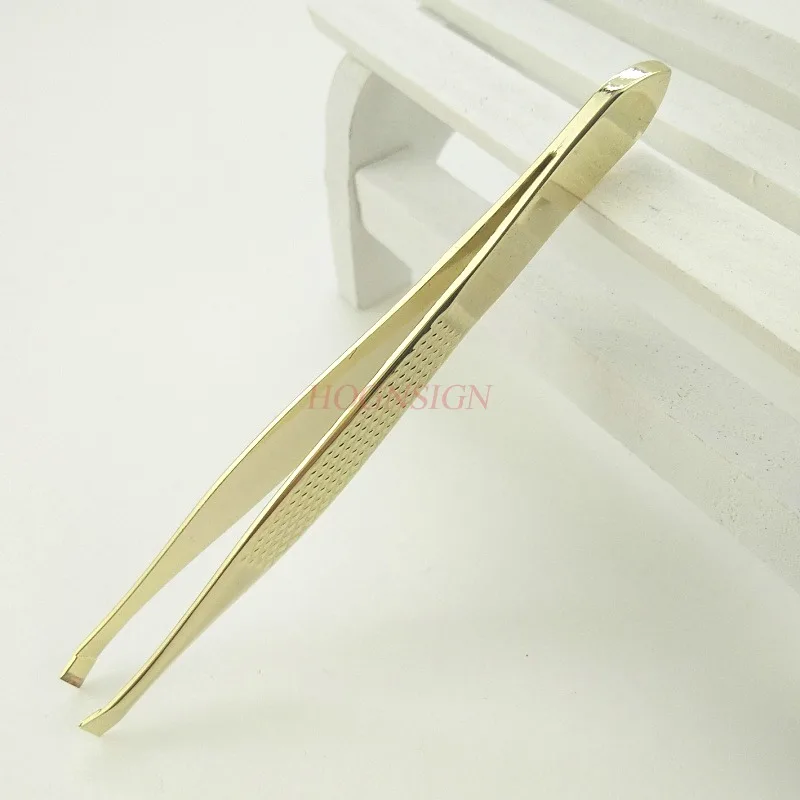 tweezer eyebrow Eyebrow Tweezer Clip Hair Remover Anti Skid Design Facial Makeup Tools False Eyelashes Forcep Slant Tip Beauty