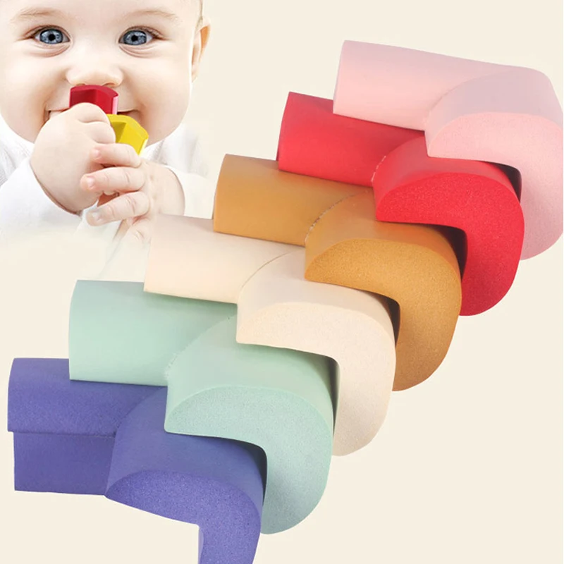 10 teile/los Neue Ankunft Kinder Schutz Tabelle 10 Feste Farben Optional Pads Auf Ecken Dicken Design Winkel Ecke Protector Tap