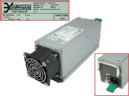 

3Y Power YM-2511D YM-2511DAR Server Power Supply 250W