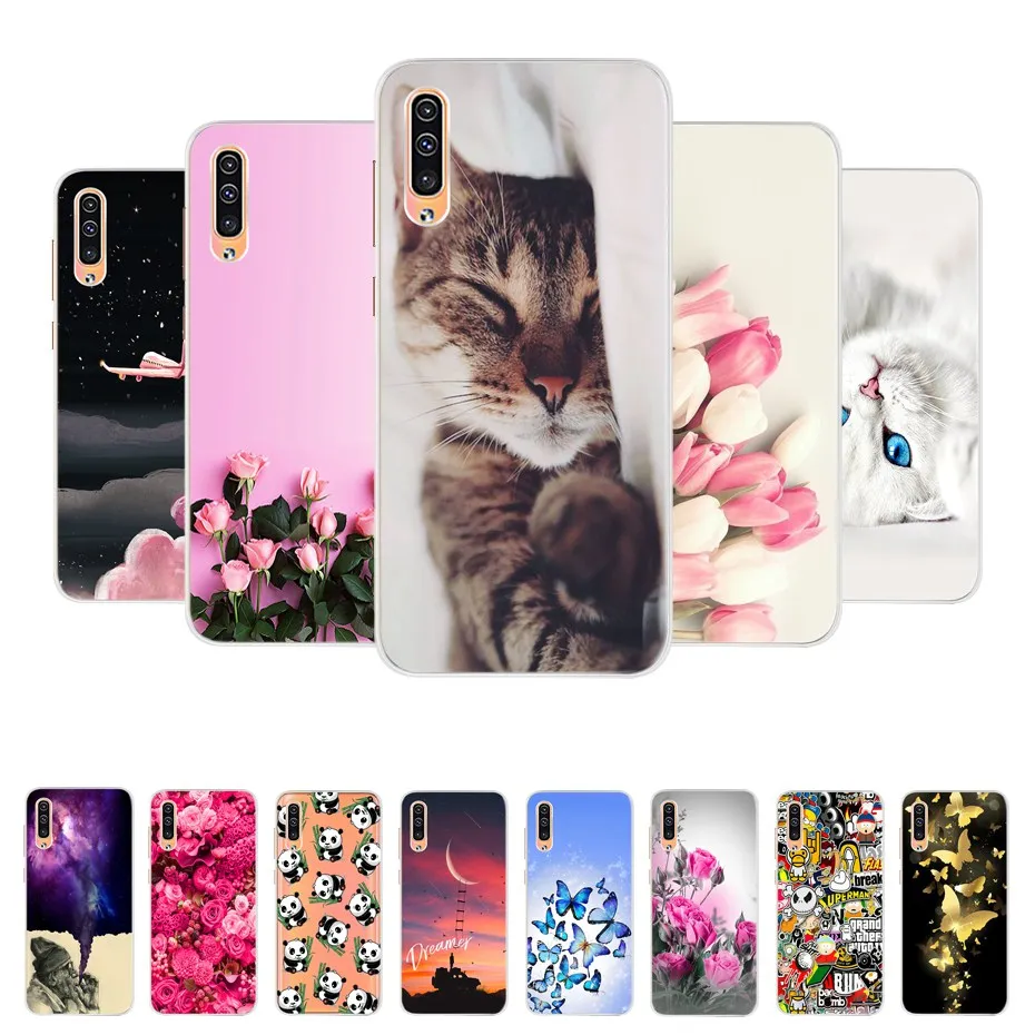 Силиконовый чехол-накладка для Samsung Galaxy A50, A50, A505, A505F