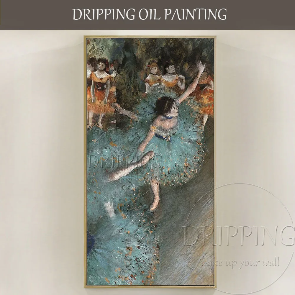 

Professional Artist Handmade High Quality Classical Dance Art Oil Painting Reproduction Edger Degas Ballerina Dance Oil Painting