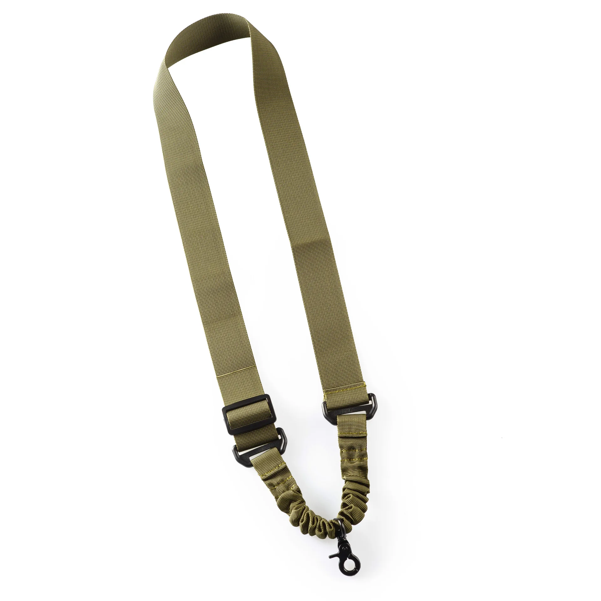 Outdoor Adjustable Tactical Point Bungee Rifle Gun Sling Strap Tactical Gun Sling One Single Point with Metal Hook Safety Belt