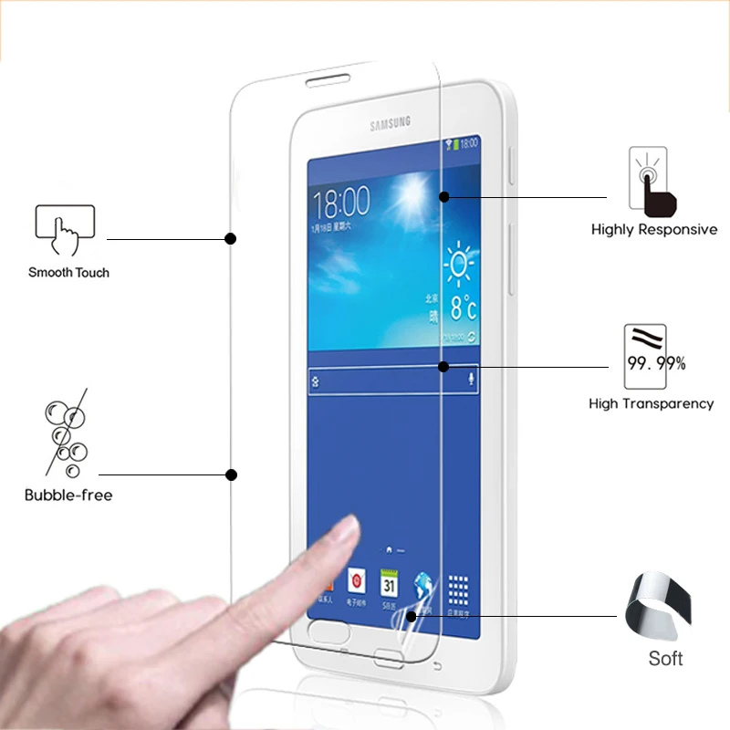 Premium HD lcd Glossy screen protector film For Samsung Galaxy Tab 3 Lite 7.0 T110 T111 7.0