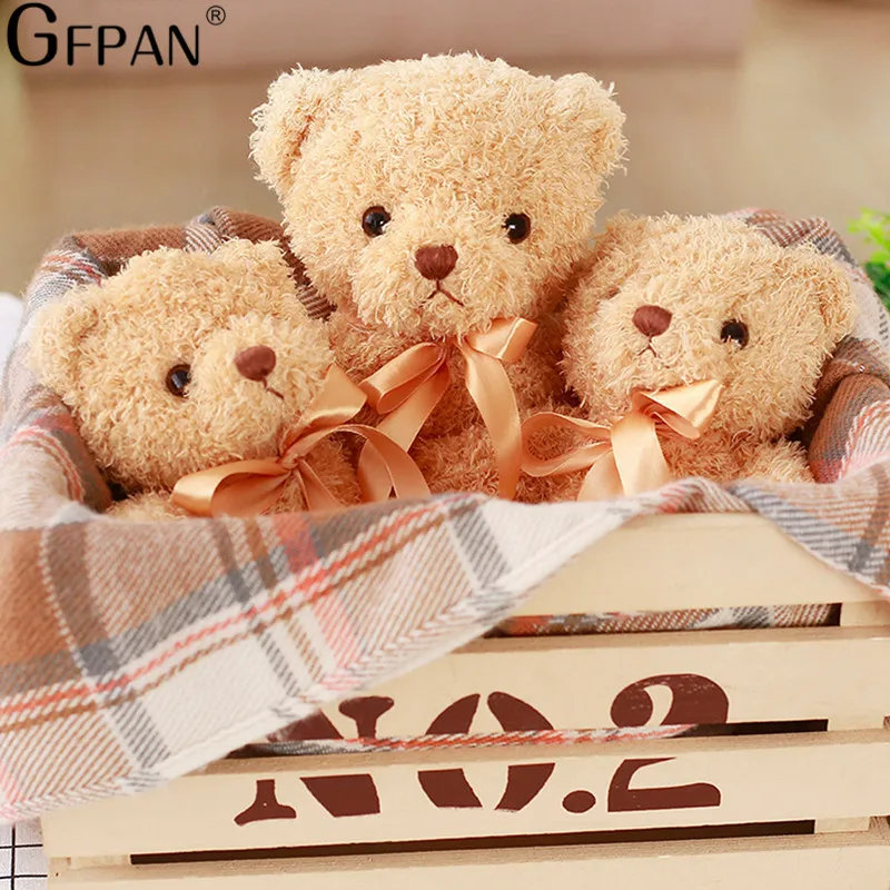 30cm Lovely Simulation Bear Stuffed Toy Super Brown Bear Cute Plush Toys Dolls Birthday Gift For Kids Baby Children