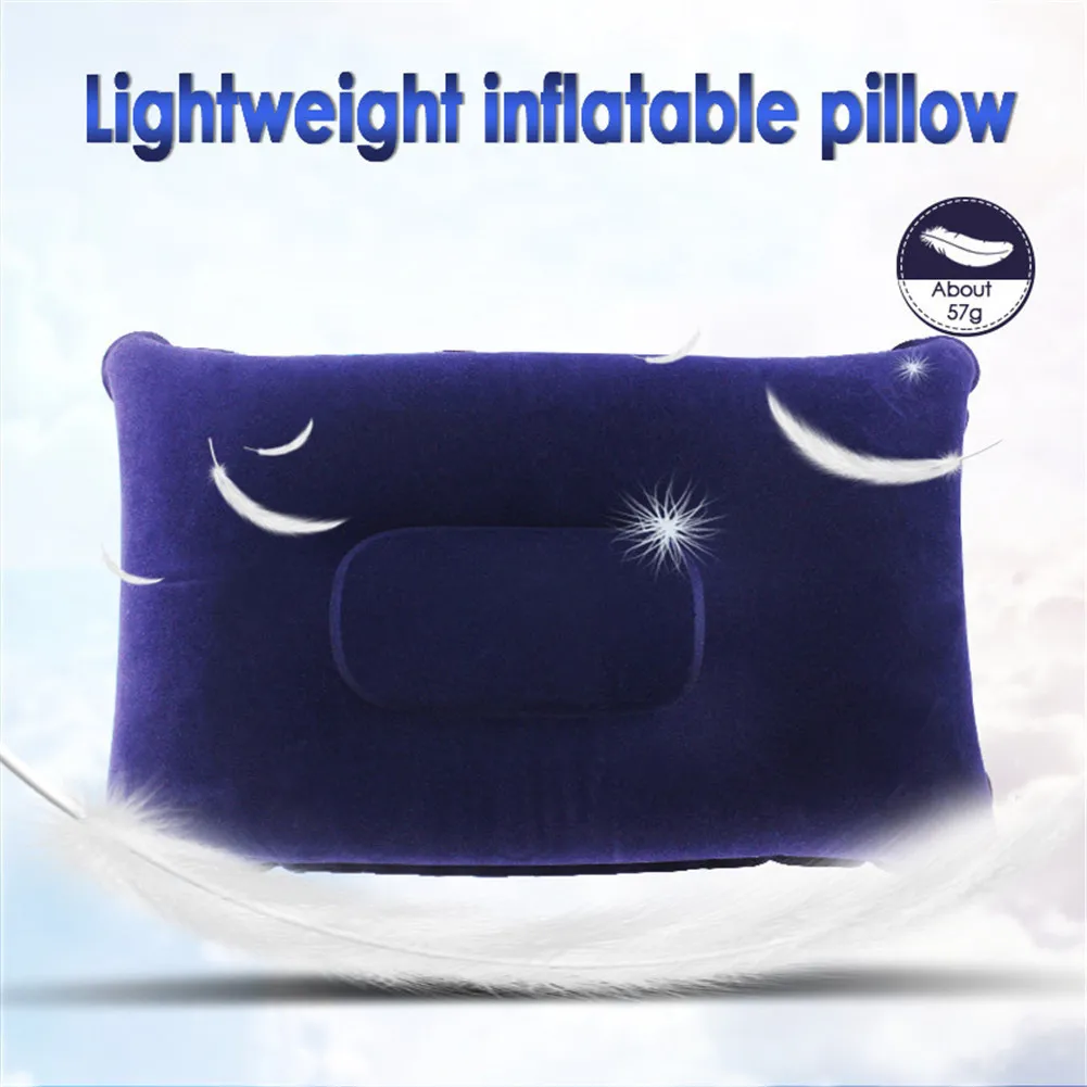 New Portable Inflatable Pillow Travel Air Cushion Camp Beach Car Plane Head Rest Bed Sleep for Outdoor Sport