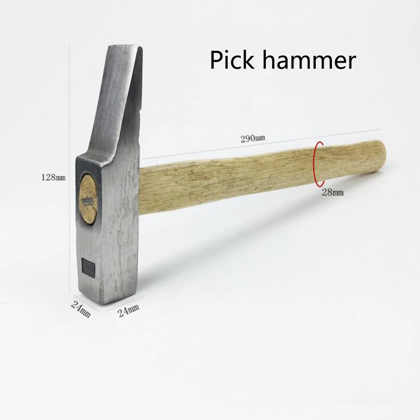 1PC High Quality Durable Construction Household machinist hammer and pick hammer Wooden handle Hammer Repair Hand Tool