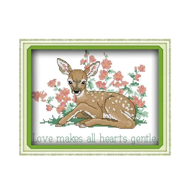 11CT 14CT multi-standard animal series puppy kitten fawn bunny wzór królika cross stitch czysta ręka zdobienie do szycia prezenty