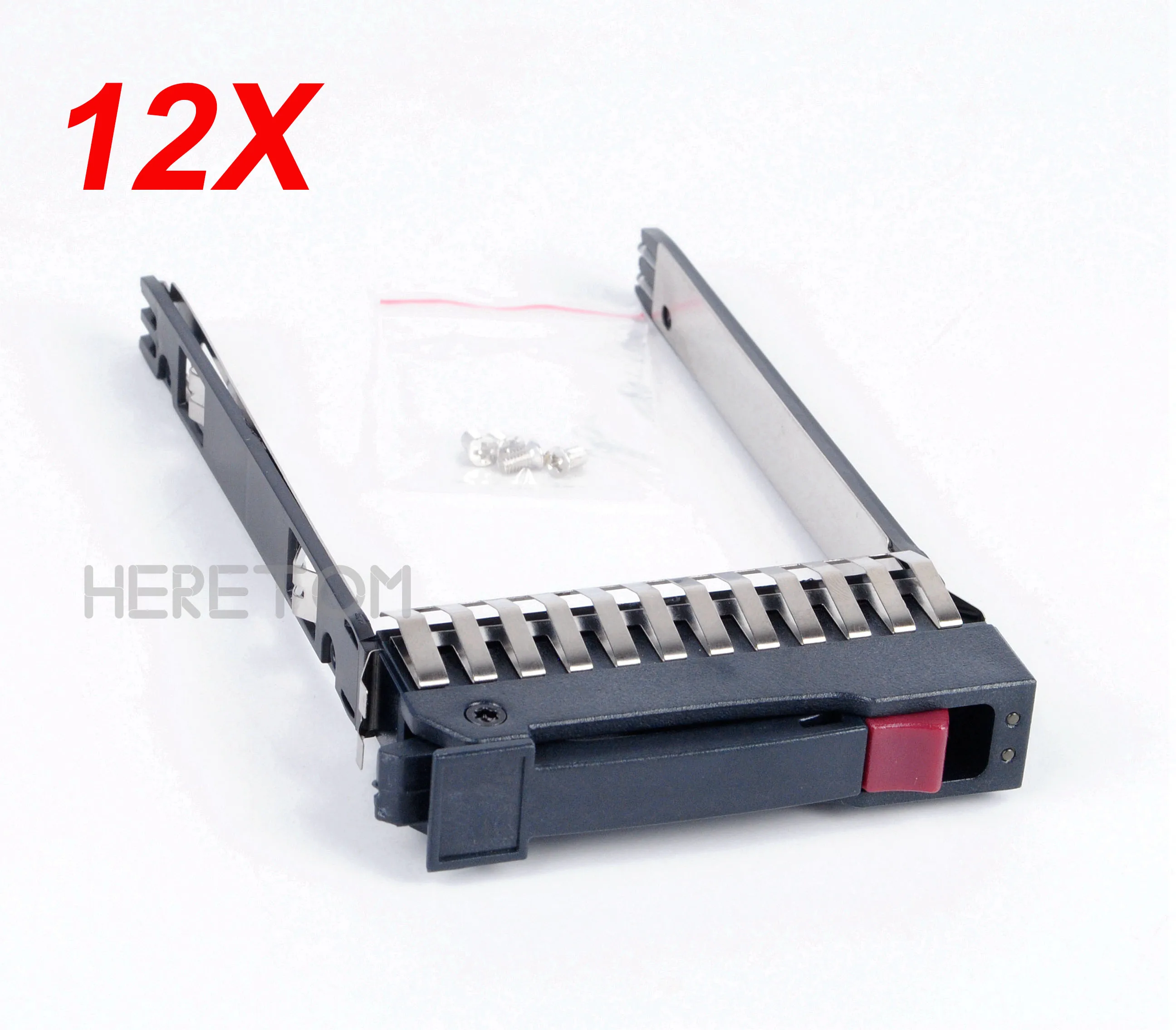 

Heretom 12pcs 2.5" SFF HDD Tray Caddy Bracket 500223-001 for HP ProLiant Server G4 G5 DL380 DL360 DL385 ML370 ML350 ML570 G6 G7