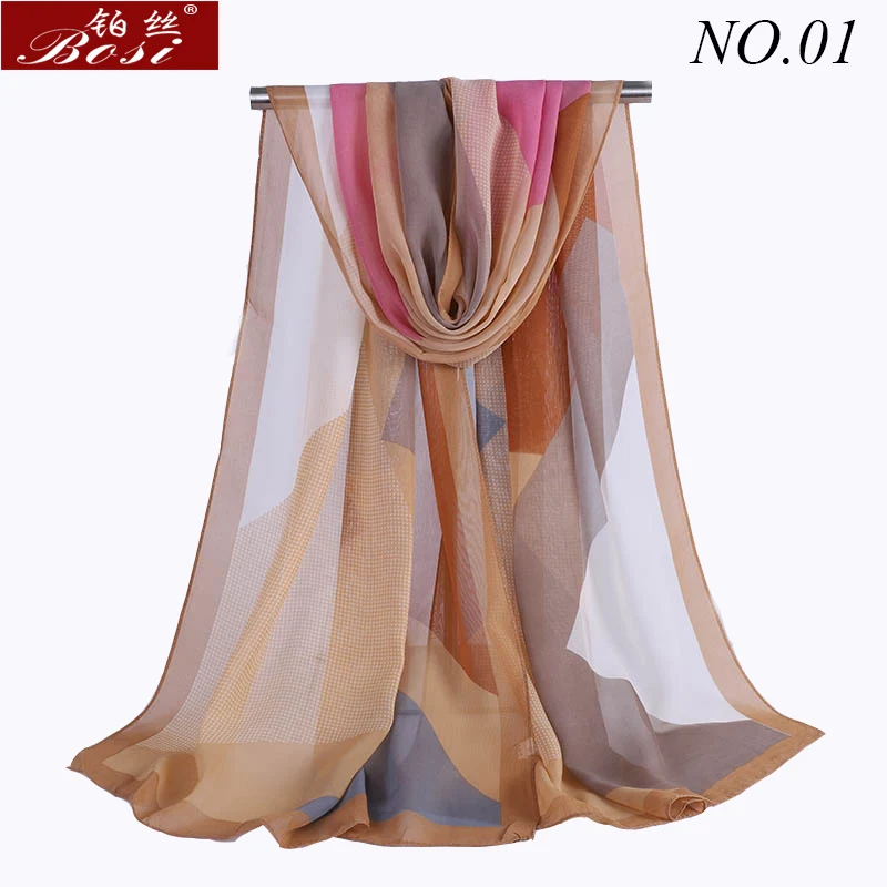 print chiffon Scarf Shawls women scarves wraps Fashion wrap shawls Hijab cape female stoles Floral scarfs muslim wrap factory ..