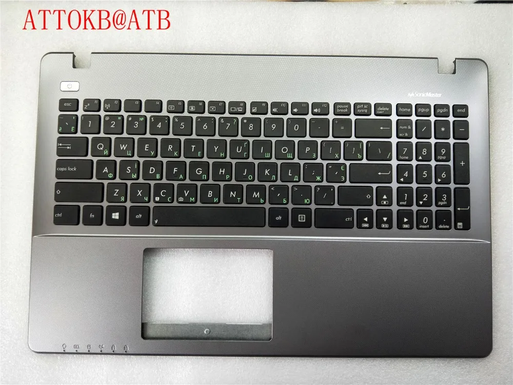 

RU standard Laptop palmrest keyboard for Asus vm580D X550D A550d VM590Z X550DP K550dp K555Z keyboard With topcase Silver Shell