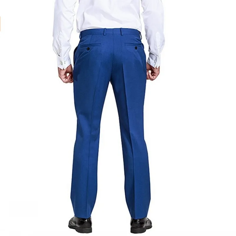 Brand  Custom Made Pants Straight-Fit Trousers Mens/Bridegroom/Best Man Wedding/Evening Plain Front Pant KZ3