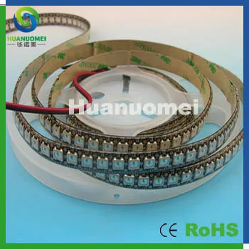 high definition led display strip IP65 waterproof led strip pixel light 2m/lot,144pixels/m, black PCB