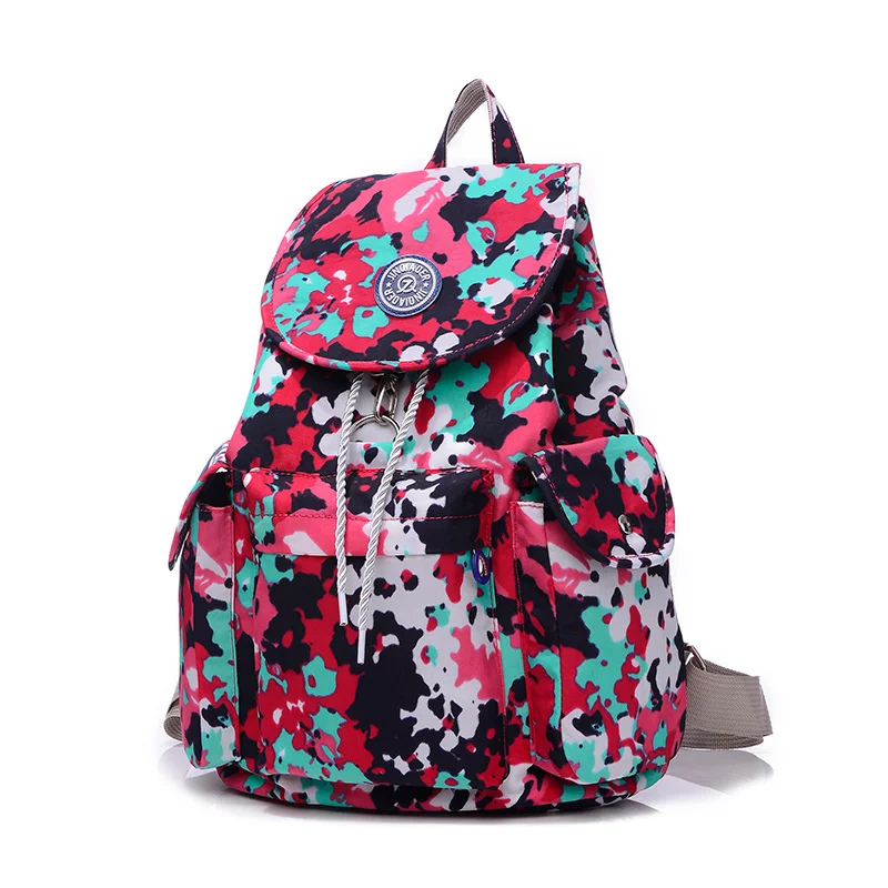 Fashion Women Backpack Waterproof Nylon Backpack 16 Colors Lady Women's Daypack Female Casual Travel Bag Mochila Feminina