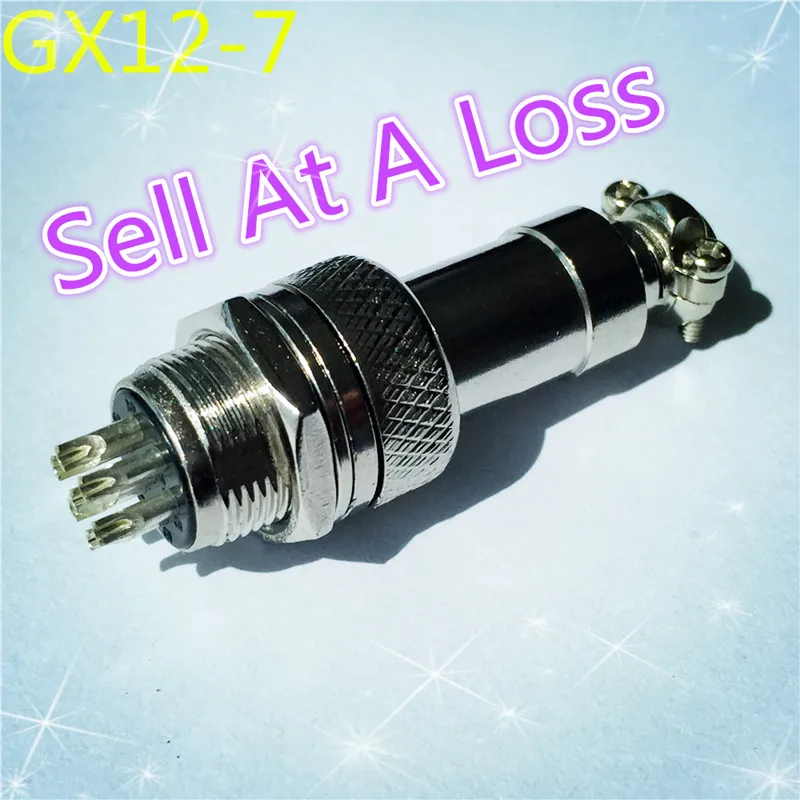 1pcs/lot L93 GX12 7 Pin Male & Female 12mm Wire Panel Connector Aviation Plug Circular Socket Plug Sell At Loss Belarus Ukraine