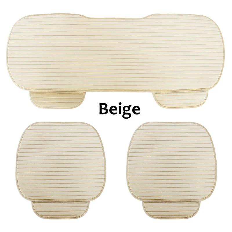 Car Seat Cover Front Rear Flocking Cloth Cushion Non Slide Auto Accessories Universa Seat Protector Mat Pad Keep Warm in Winter