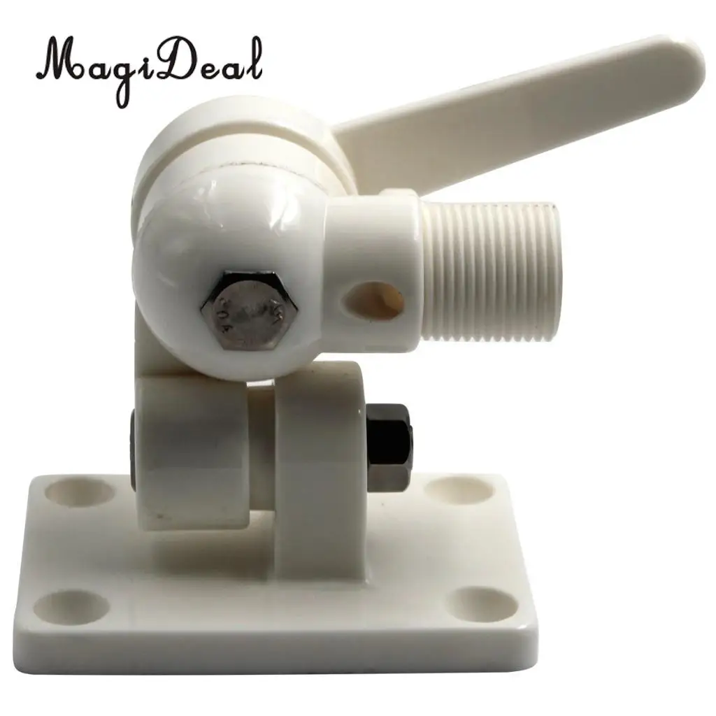 

MagiDeal новая горячая Морская Лодка Регулируемый Трещоточный кронштейн антенна основание крепления нейлона для замены подводной гребной лодки