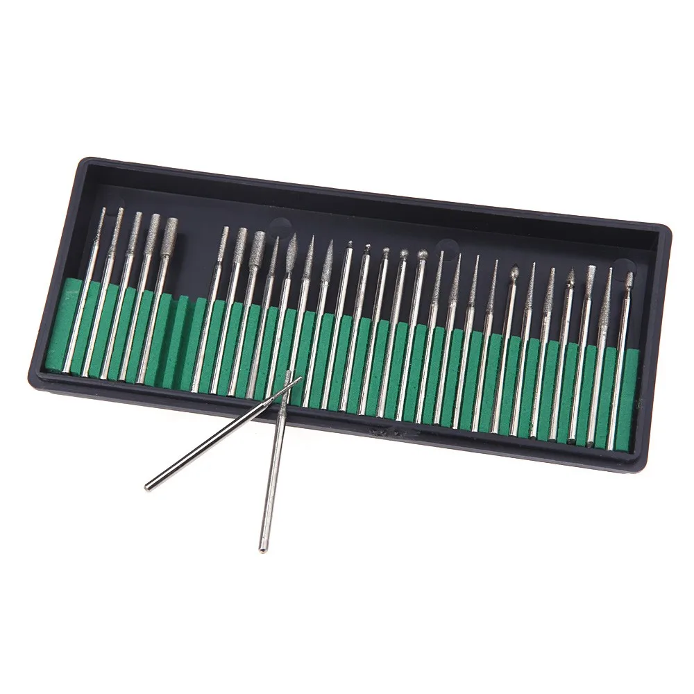 50 Sets Nail Drill Bits 30Pcs Acrylic Nails Drill Set Shank 3/32