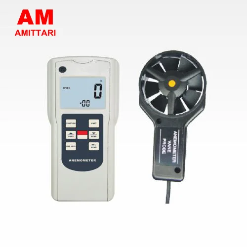 Brand Genuine AMITTARI Split type Multi Functional Anemometer Wind air speed temperature level volume Wave height  USB BLUETOOTH