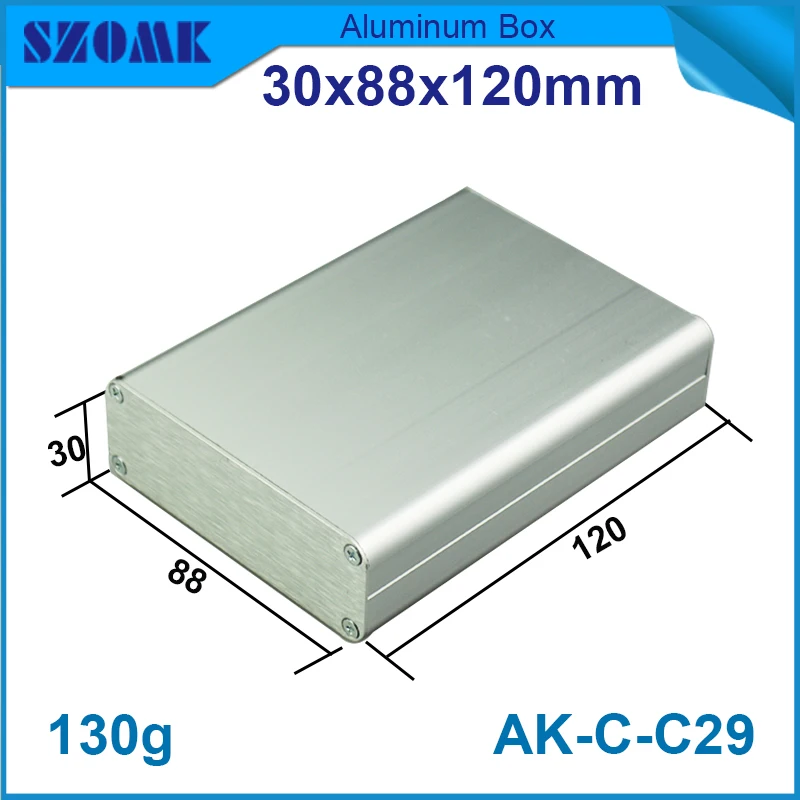 

10Pieces a lot Extrusion aluminum pcb instrument box case project enclosure electronic diy design 30*88*120mm