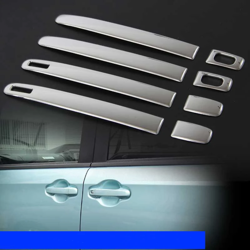 JY SUS304 Stainless Steel Door Handle Trim Accessories Car Styling Cover With Smart Keyhole For Toyota Voxy Noah 2014-2017