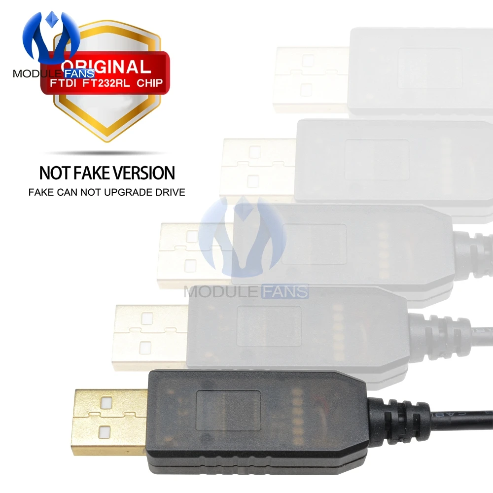 الأصلي 6P 6PIN FTDI FT232RL FT232 USB إلى TTL RS232 المسلسل سلك محول وحدة تحميل كابل لاردوينو التوت Pi 1 متر 100 سنتيمتر