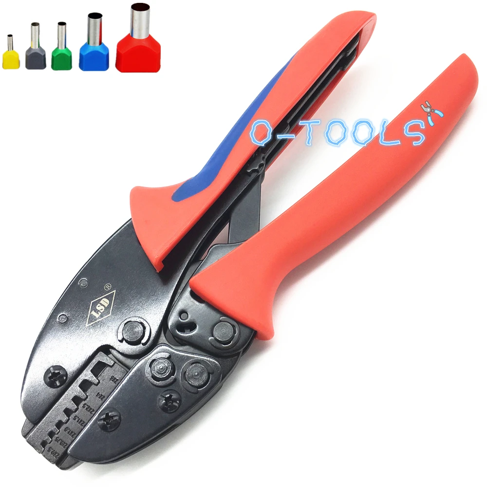 

Double wire ferrules sleeve crimping tool S-26TW crimp pliers for twin cord end terminal 2*0.5-6mm² hand crimper