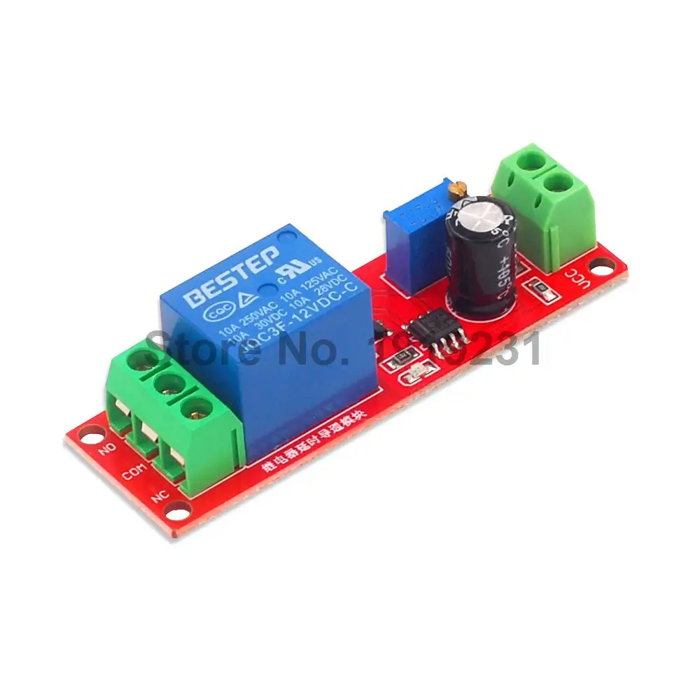 DC 5V 12V Time Delay Relay NE555 Time Relay Shield Timing Relay Timer Control Switch Car Relays Pulse Generation Duty Cycle