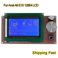 Anet A6 E10 E12 E16 12864 1.4 lcd display Smart Screen Controller Module for A6 A8 Plus  RAMPS 1.4 Arduino DIY 3d printer parts