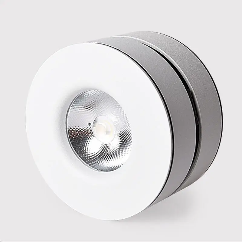 85-265V 10W 15W Dimmable COB LED Surface Mounted Ceiling Lamp Foldable 355 Degree Rotatable LED Downlight Background Spot Light