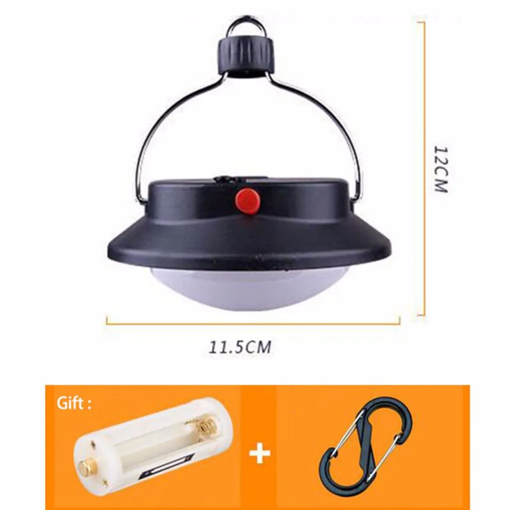 ポータブルLEDナイトランプ,テント,キャンプ,作業灯,屋外,3モード,傘,ハイキングランタン,単4または18650バッテリー