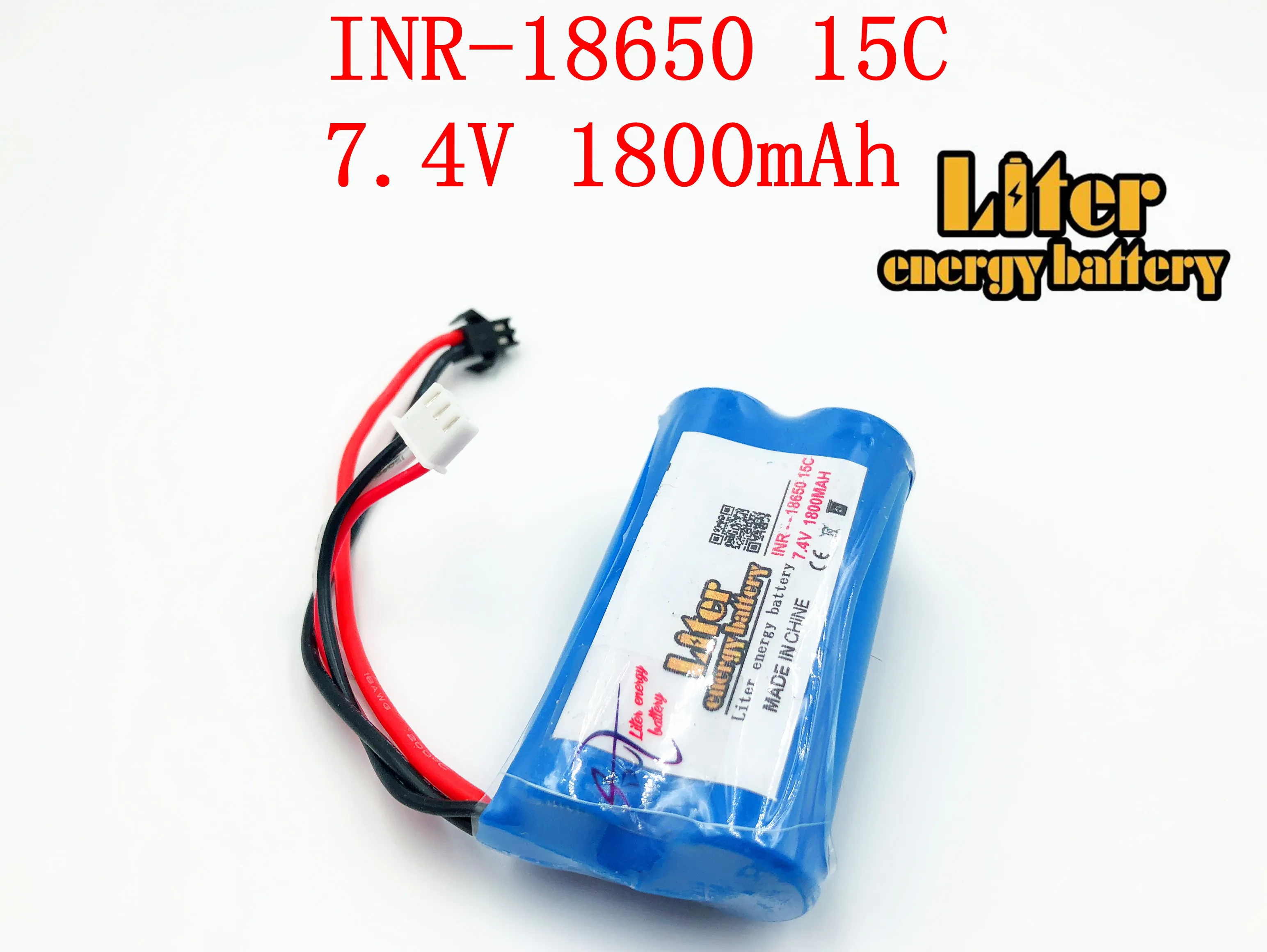 7.4V 1800mah 15c 18650 รีโมทคอนโทรลเฮลิคอปเตอร์แบตเตอรี่ลิเธียม 1800 Mah แบตเตอรี่ pack