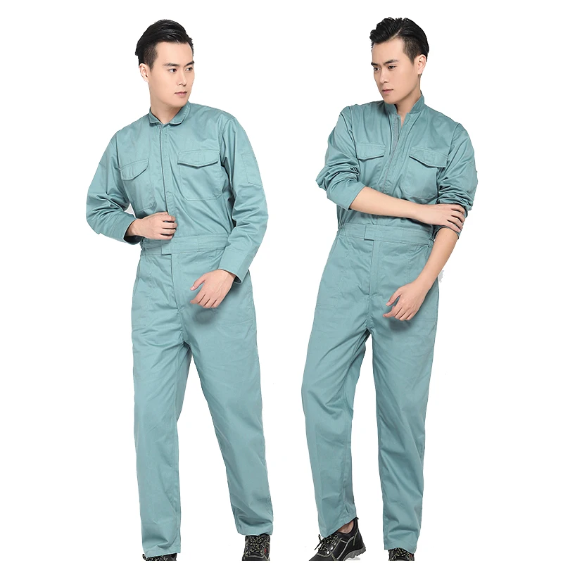 working uniforms Work overalls men women protective coverall repairman strap jumpsuits trousers Plus Size Solid color coveralls