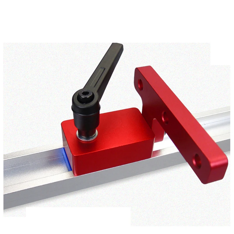 

New Aluminium Miter Track Stop for T-Slot T-Tracks Jig Fixture Woodworking Router Multi DIY Manual Wood Working Tools