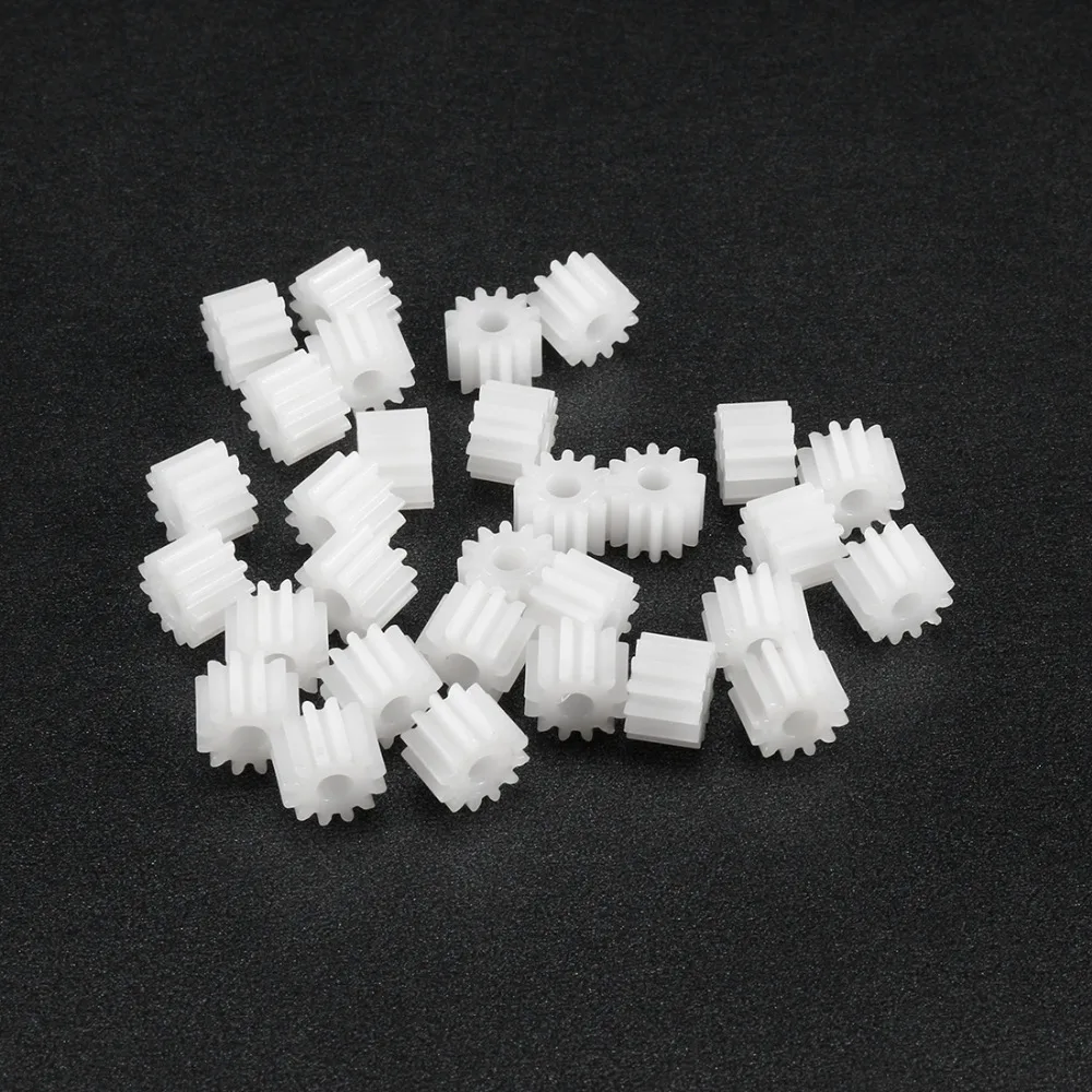 30Pcs 12/18 Teeth Plastic Gear 122.5A 182.5A 2.5mm Hole Diameter Motor Transmission Gear Toy Accessories for DIY Car Robot Motor