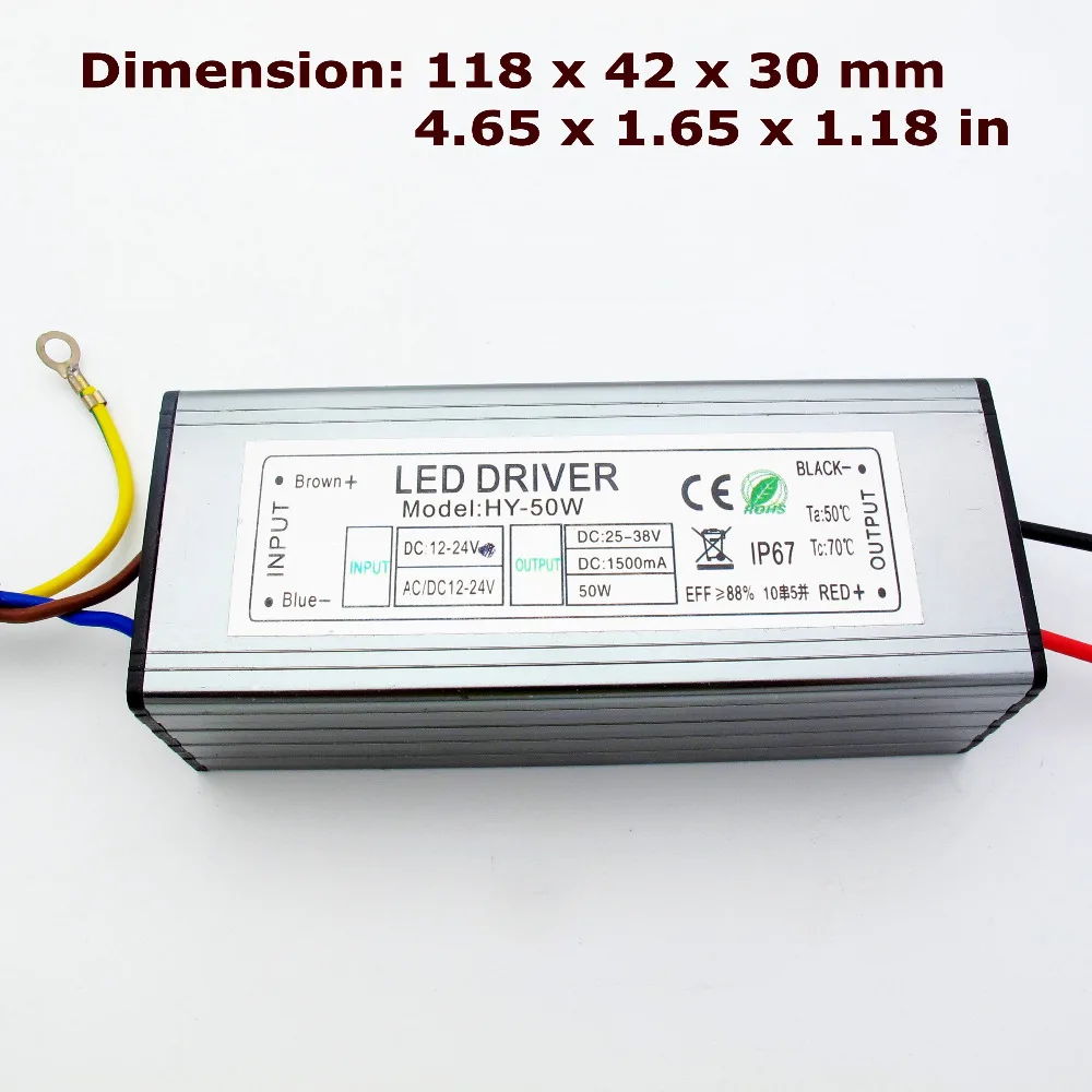 Jiaderui Waterproof AC/DC 12V - 24V to DC Constant Current LED Driver 10W 12W 15W 18W 20W 24W 30W 50W Low Voltage Power Adapter