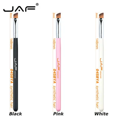 300pcs JAF Brand Angled Eyebrow Brush Synthetic Taklon Hair Gel Eyeliner Brush Brand Make Up Eye Liner Brush Bevel Brush for Eye