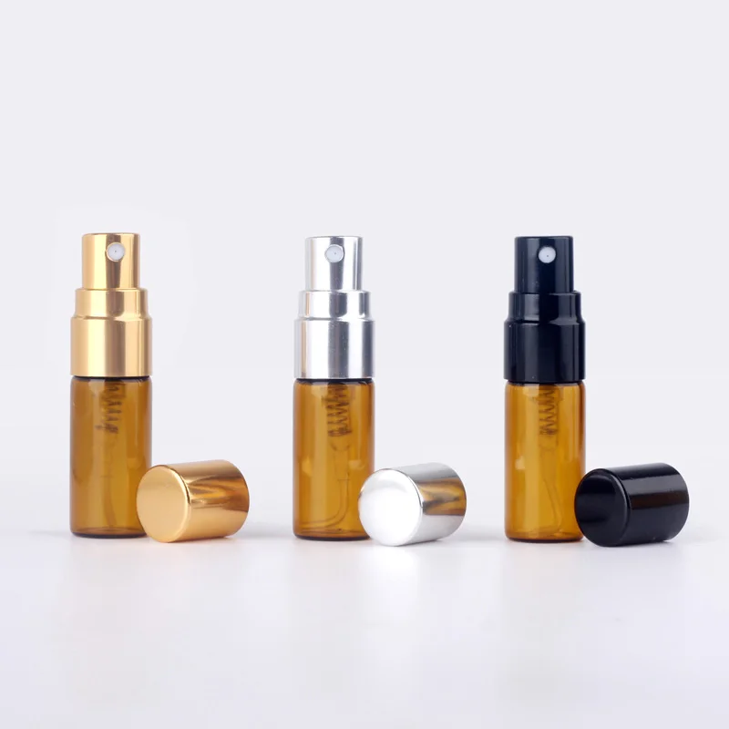 20pcs/lot 3ml 5ml 10ml Portable Mini Refillable Perfume Bottle Empty Metal Spray Bottle Perfume Bottles Atomizer Container