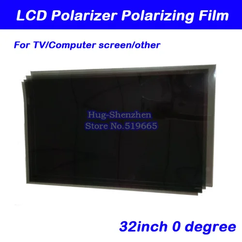 Nuevo 32 pulgadas 32 pulgadas 0 90 grados brillante 709MM * 405MM LCD polarizador película para pantalla LCD LED IPS para TV