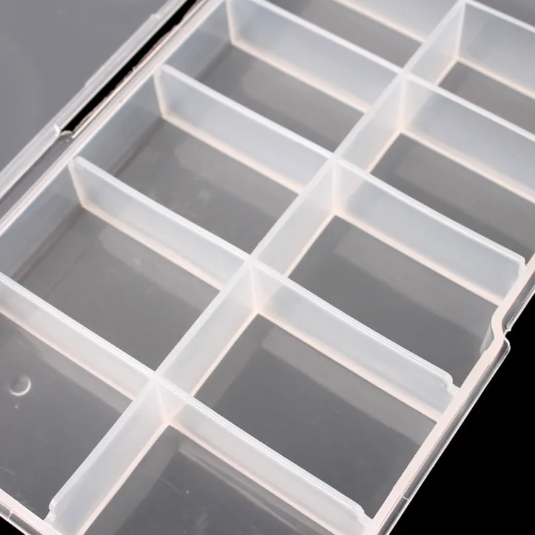 New Empty Storage Box Case Nail Art Rhinestone Decoration False Tips Makeup Tool