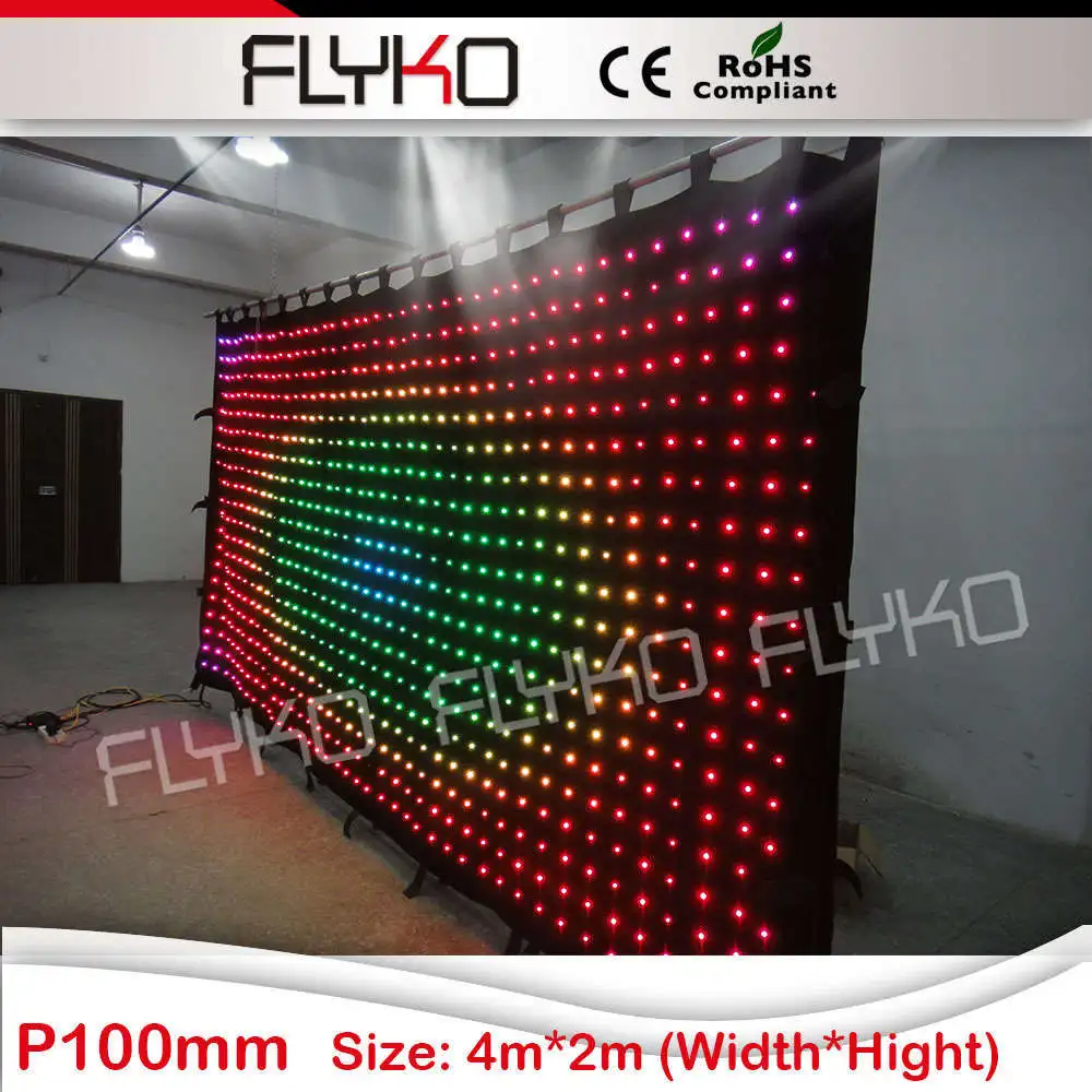 new products 2016 easy install led light backdrop Flyko led video curtain