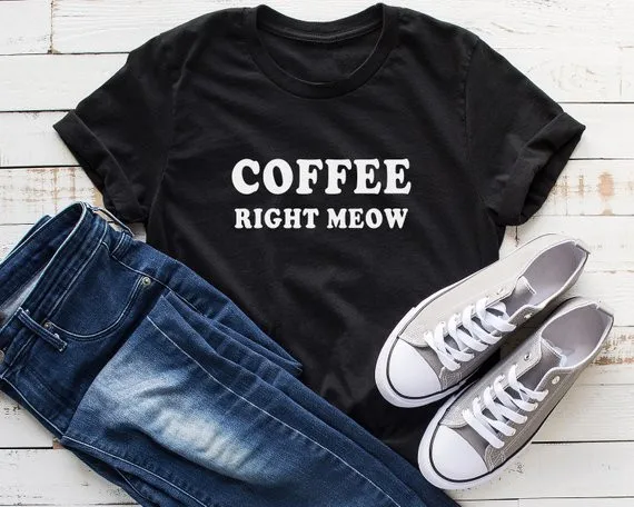 

Sugarbaby Coffee gifts cat T shirt Funny t shirt For Women With Saying Tumblr t shirt Graphic tee Cat Gift For Her Drop ship