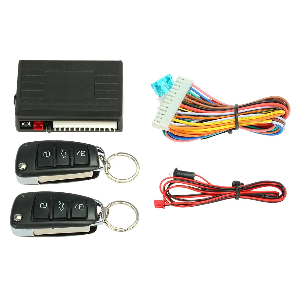 Sistema de alarma de coche Universal con control remoto, sistema de bloqueo Central sin llave con botón de liberación de maletero para Peugeot 307,