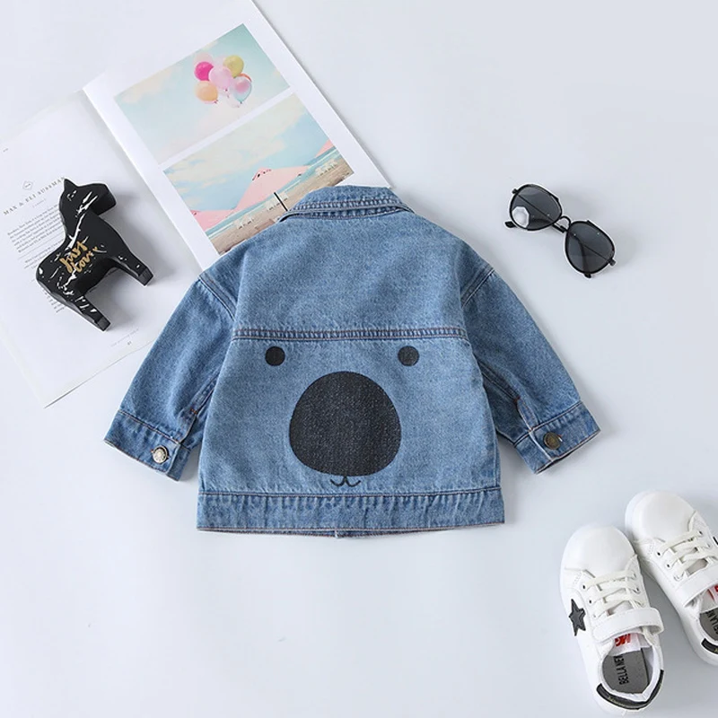 2019 New Arrival Baby Girls Boy Denim Jacket Casual Long Sleeve Jeans Jacket Fashion Outerwear Baby Clothes LZ104